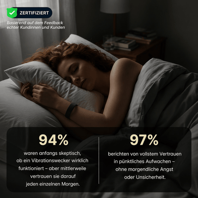 Veloria™ Lautloses Aufwachen für Gehörlose, Schwerhörige & Tiefschläfer