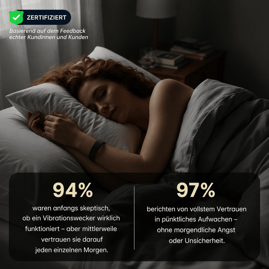 Veloria™ Lautloses Aufwachen für Gehörlose, Schwerhörige & Tiefschläfer